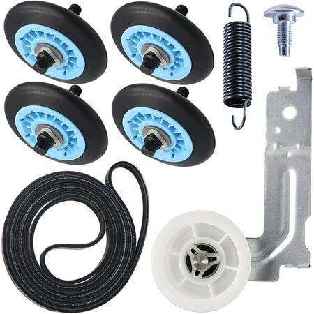 TekDeals For Samsung Dryer Repair Kit DC97-16782A Roller 6602-001655 Belt DC93-00634A
