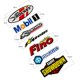thumbnail image 1 of [listo Stock] reflectante de la motocicleta lateral de la tira lateral de la bicicleta casco de la etiqueta engomada del coche estilo vinilo adhesivo para YAMAHA TMAX Kawasaki KTM, 1 of 4