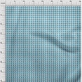thumbnail image 4 of oneOone Cotton Jersey Teal Blue Fabric Houndstooth Dress Material Fabric Print Fabric By The Yard 58 Inch Wide, 4 of 4