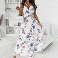 thumbnail image 2 of Leutsin Robe Longue Décontractée Sans Manches à Imprimé Floral pour Femme, Grande Taille, pour Fête et Vacances, 2 of 8