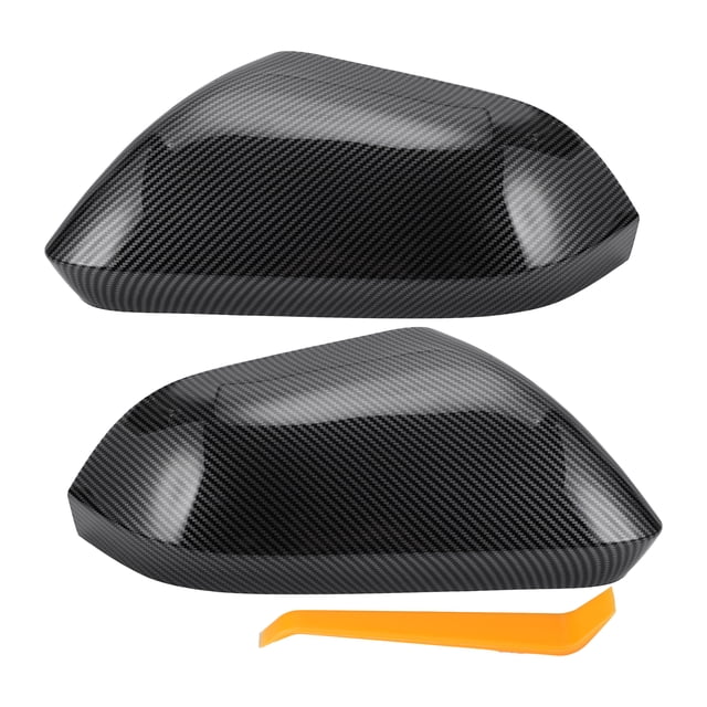 Reemplazo de tapa de espejo retrovisor izquierdo y derecho para automóvil Unique Bargains para Lincoln MKZ 2013-2017 1 juego de fibra de carbono negra