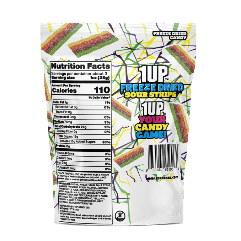 1UP_FREEZEDRIED_STRIPSRAINBOW_SUP_3.0OZ - Walmart.com
