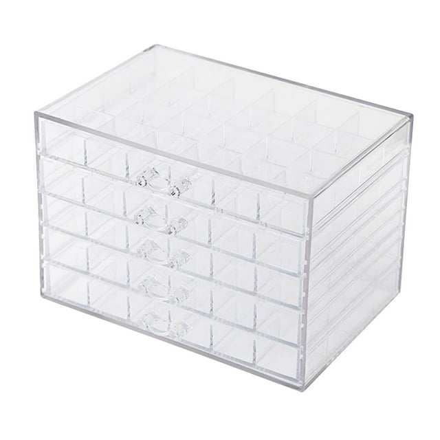 HILABEE Conteneur de Rangement 120 Compartiments pour Dessin de Diamants Conteneur Portable pour Accessoires de Dessin de Diamants