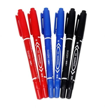 Twin Tip Permanent Marker Brush Pens Black Marker Great for Detailing Pen