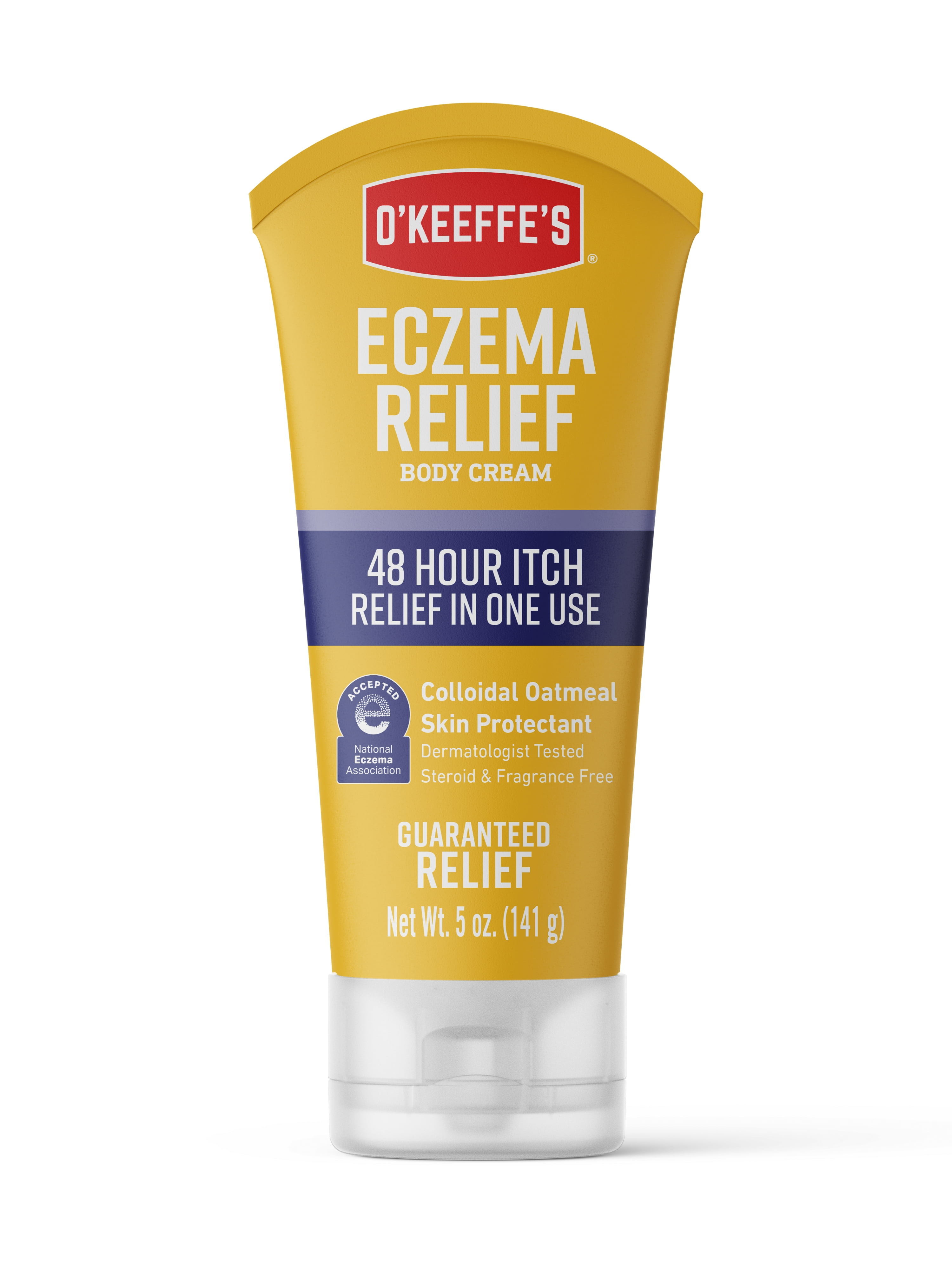 O'Keeffe's Eczema Relief Skin Protectant Body Cream, 5oz Tube, 48 Hour Itch Relief