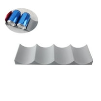 EXHUMKY 2Pcs Wine Rack For Fridge Organizer And Kitchen Bottle Holder With Wave Groove Design