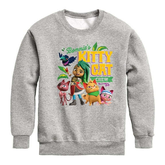 Santiago of The Sea - Kitty Cat Crew - Toddler And Youth Crewneck Fleece Sweatshirt