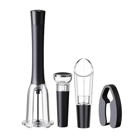 

Vacuum Bottle Opener Corkscrew with Foil Cutter Aerator Pourer Vacuum Stopper Cork Out Tool Efficient Wine Opener for Wine