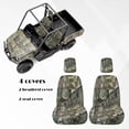 thumbnail image 5 of KUIFORTI Green Camouflage UTV Seat Covers Seats Cover with Headrest Covers Compatible with Rhino 700 660 450 2004-2021 Anti-Scratch Easy to Install Outdoor Seat Cover Set, 5 of 7