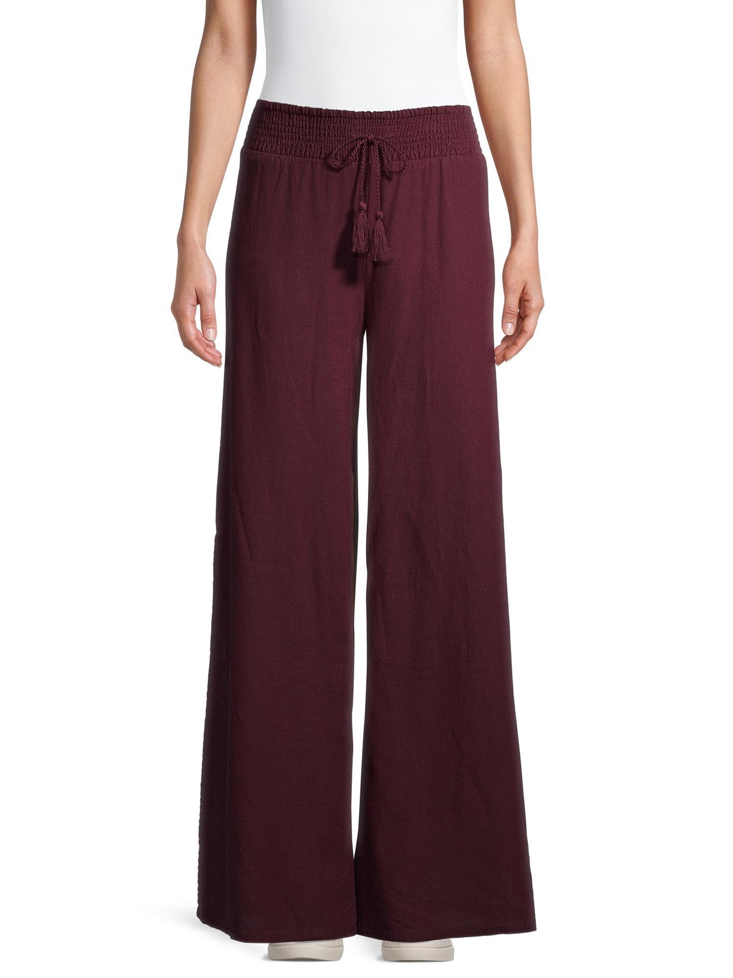 No Boundaries Juniors' Linen Pants - Walmart.com