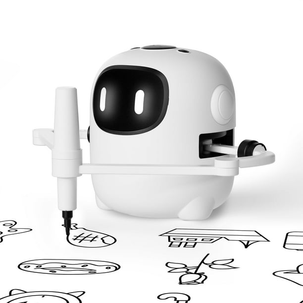 Robot de dibujo RIVGOT con 150 tarjetas, voz interactiva para niños