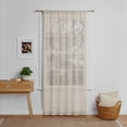 thumbnail image 5 of Mainstays Bel Air Indoor Curtain Single Panel, Pole Top, Papyrus Beige, Polyester, 50"W x 84'L, Adult, 5 of 9