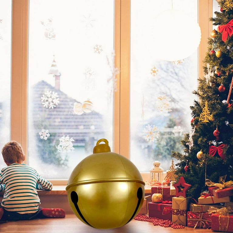 Christmas Decoration 2023 Christmas Decoration Bell Ball 60cm Outdoor Christmas Inflatable Decorated Ball Pvc Inflatable Christmas Ball Christmas Tree