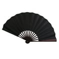 thumbnail image 1 of Plegable Ventilador de Mano Hecho (Beige / Negro), 1 of 9