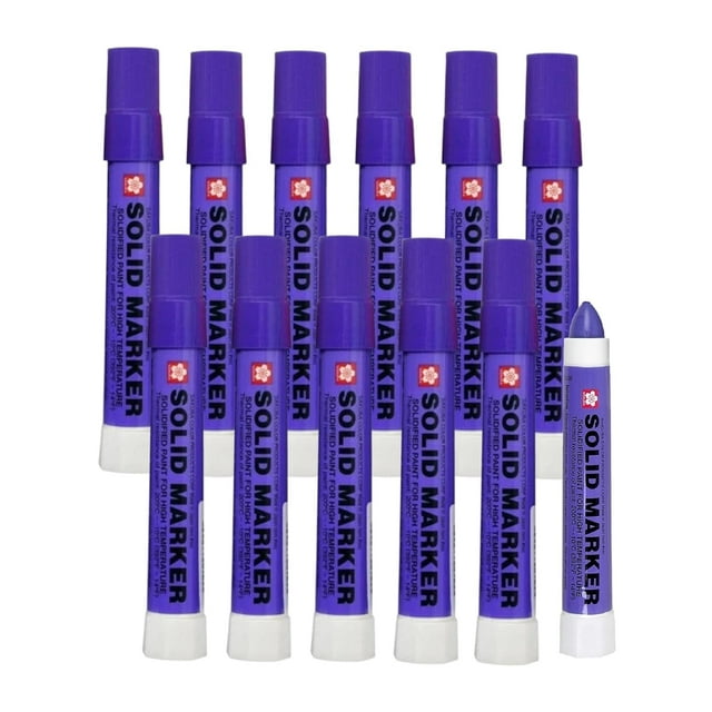 Marcadores de pintura Sakura Solid, paquete de 12 unidades, color morado, ventana, madera y vidrio