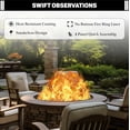 thumbnail image 5 of FEBTECH 45" Outdoor Fire Ring Liner - Carbon Steel Smokeless Firepit Insert with Heat Resistant Coating - Versatile Fire Ring for DIY in or Above-Ground, 5 of 10