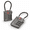 GREY 2 PACK-1, variant on Purple 2 Pack 2 3 Digit Combination TSA Approved Travel Luggage Locks