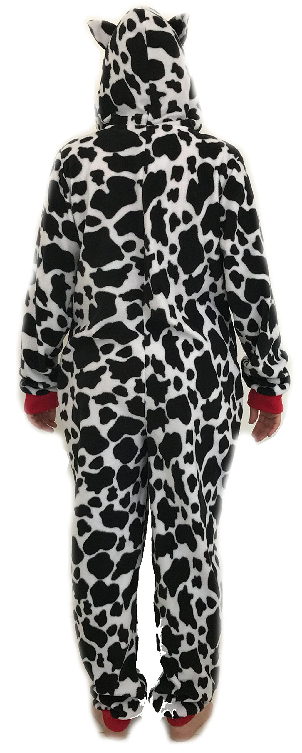 Just Love Adult Bodysuit with Animal Prints / Pajamas (Cow, Medium)