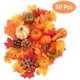 thumbnail image 1 of Corona de calabazas artificiales CARBONLIKE, juego de cosecha de otoño con hojas de arce, bellotas, 1 of 2