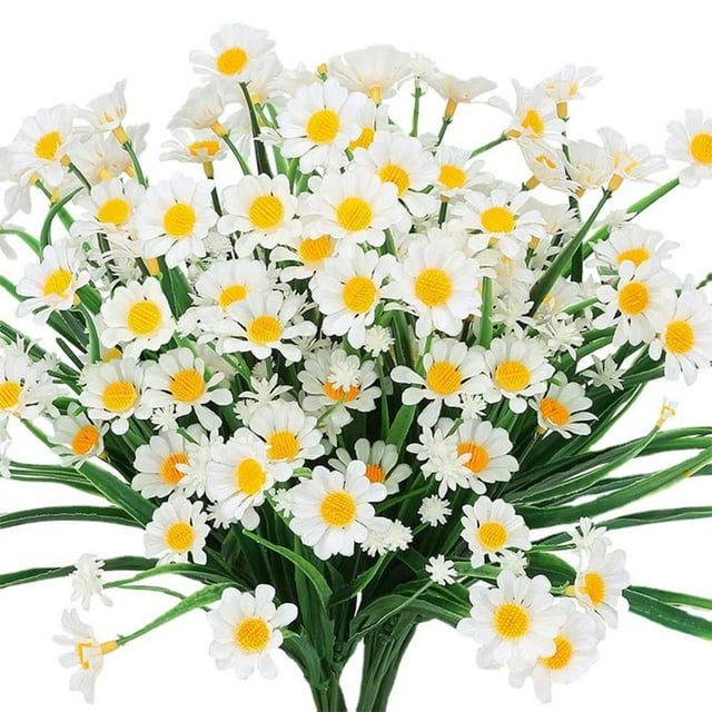 Lifelike Beautiful Daisy Artificial Flower Bright Color Durable Artificial Flower for Landscaping or Gardening Decor