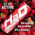 thumbnail image 3 of Bebida carbonatada H2O Power con yerba mate y guaraná sabor frutos rojos 355 ml, 3 of 4