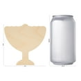 thumbnail image 2 of Chunky Menorah Cutout 4-inch, Pack of 10 Hanukkah Wood Cutouts for Chanukah Decorations, & Hannukah Party, by Woodpeckers, 2 of 5