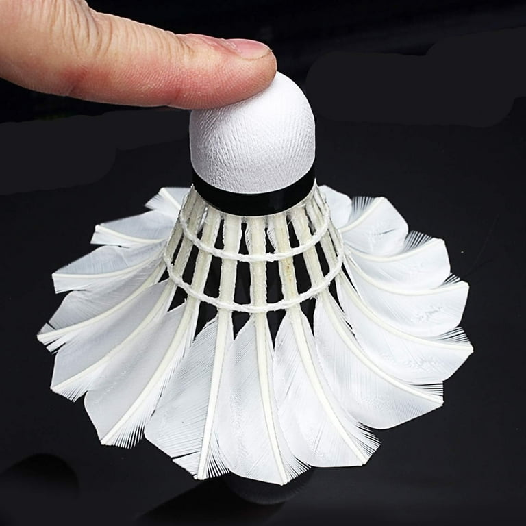 Kevenz 12-Pack Goose Feather Badminton Shuttlecocks, High