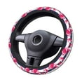 thumbnail image 4 of Balery Pink Flamingos print Steering Wheel Covers Elastic Skidproof Steering Wheel Protective Cover Case for Men Women Universal 15 Inches Cars Accessories, 4 of 8