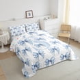thumbnail image 3 of Feelyou Kawaii Monogrammed S Bedding Comforter Set for Teens, Fashion Bowknot Ribbon Twin Comforter Sets, Cute Princess Style Reversible Bedding Set, Microfiber Bedroom Decor, 2pcs, 3 of 8