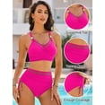 thumbnail image 2 of Conjunto de bikini Blooming Jelly, cintura alta, control de barriga para mujer, 2 of 5