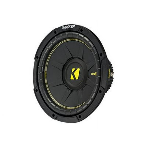 Kicker 10 Inch CompC 500 Watt 4 Ohm Single Voice Coil SVC Subwoofer | 44CWCS104