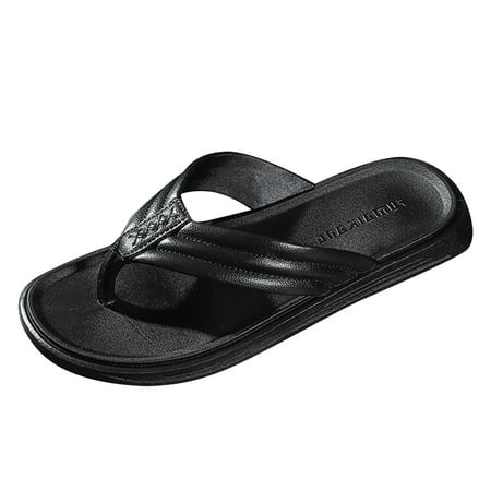 

crtigd Men Flip Flops Size 11 Shower Men Shoes Fashion Beach Flip Flops Flat Toe Sandwich Beach Flip Flops For Men