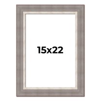 15x22 Frame Grey Real Wood Picture Frame Width 2.75 Inches | Interior Frame Depth 0.5 Inches |