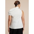 thumbnail image 4 of ELOQUII Women's Plus Size Draped Neck Sleeveless Top, 4 of 4