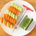 thumbnail image 2 of Cateissary Cortador en de verduras de acero inoxidable, mango portátil, reutilizable, antioxidante, para el hogar, cocina, pepino, herramienta para Cocina y Comedor Cateissary HA084223-01, 2 of 6