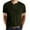 Armée Verte, variante sur RKSTN Chemises pour Hommes Manches Courtes Manches Courtes Musclé Robuste Basique Uni Couleur Unie Blouse T-Shirt Haut Chemises Hawaïennes pour Hommes
