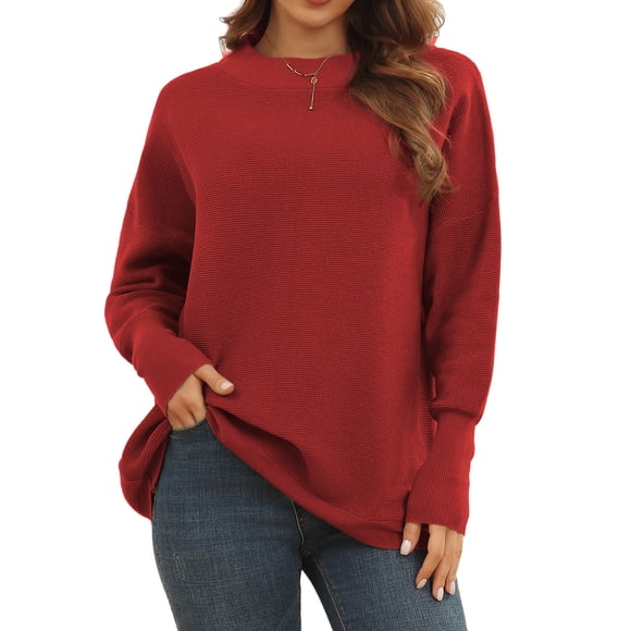 Knitted Pullover Tops,Long Sleeved Sweater Women Casual Pullover Sweater Long Sleeved Sweater Best in its Class