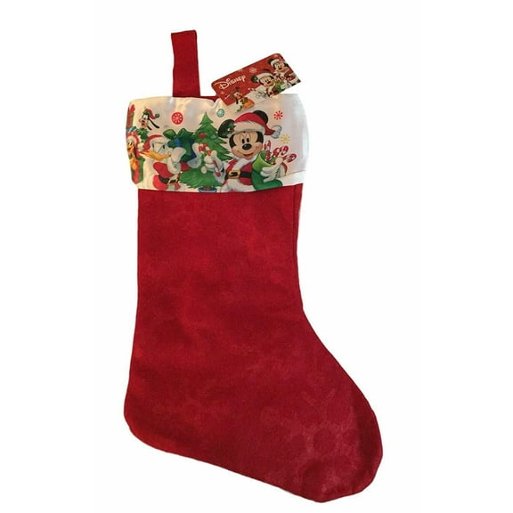 Christmas Stocking - Disney - Mickey Mouse Happy Holiday Decoration Socks New