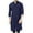 Navy, variant on Yuyuzo Long Sweatshirts for Men Plus Size Quarter Button up Muslim Thobe Robe Stand Collar Lightweight Tops