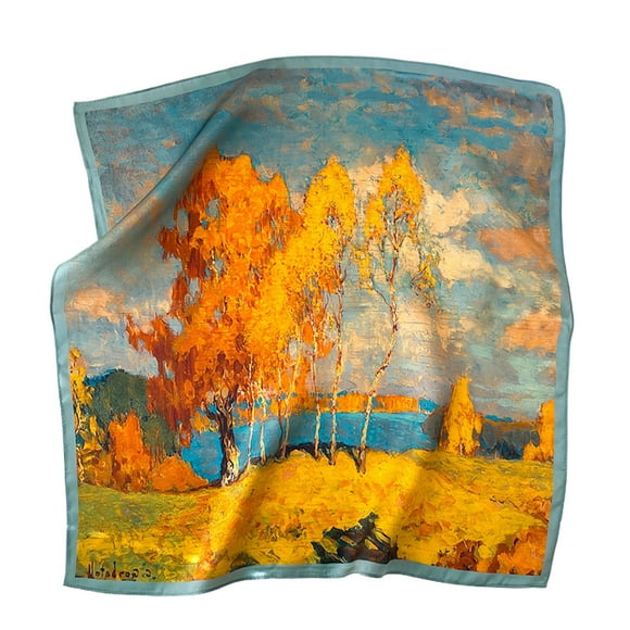 Xingzhi Unique Gift Women Square Scarves Made With Mulfruits Silk Lightweight Versatile And Fashionable