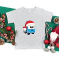 thumbnail image 2 of Leo the Truck Santa Hat Snow - Toddler Short Sleeve Graphic T-Shirt, 2 of 12