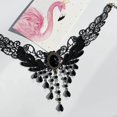 thumbnail image 2 of Gargantilla de encaje sexy negra, collares góticos con borlas, gargantilla para fiesta de Halloween, accesorios para mujeres y niñas, 2 of 5