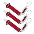 thumbnail image 2 of BabyFanatic Officially Licensed Unisex Baby Pacifier Clip 3-Pack NCAA Louisville Cardinals, 2 of 3