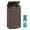 Brown, variant on SONGMICS Trash Can,13 Gallon (50 L) Garbage Can for Kitchen with Lid,Pedal and Removable Inner Bucket,Soft Close,15 Trash Bags Included,Cloud White