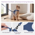 thumbnail image 7 of Adjustable Airtag Holder Cat Vest Harness with 1.5M Matching Leash, Escape Proof Reflective Pet Chest Harness for Kittens & Small Cats 3 to 8 Pounds Outdoor Walking, 7 of 7