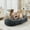 Blue, variant on Ataujin Giant Human & Pet Dog Bed, Human Dog Bed for Adult, 64.9"*41.3" Large Giant Shared Bed for People Pets, Washable Faux Fur Removable Nap Bed Bean Bag with Handle Side Pocket