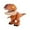 Brown, variant on VMWMSSR 5 In 1 Dinosaur Stationery Set, Multi-Functional Dinosaur Model Supplies Cute Dinosaur Shaped Learning Toy Stationery Kit For Daily Homework(Brown-7.48")