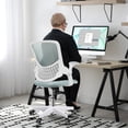 thumbnail image 3 of Nazhura Mesh Office Desk Chair with Flip-up Arms, Green, 3 of 8