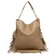 thumbnail image 5 of Bolso Mano Hombro PU Cuero Flecos Tachonados para Mujeres Compras Viajes, 5 of 9