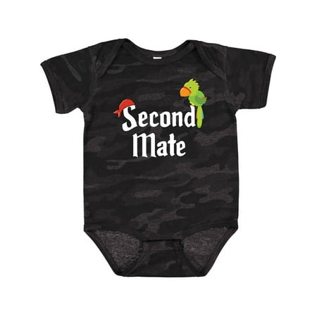 

Inktastic Second Mate pirate with parrot and bandanna Gift Baby Boy or Baby Girl Bodysuit